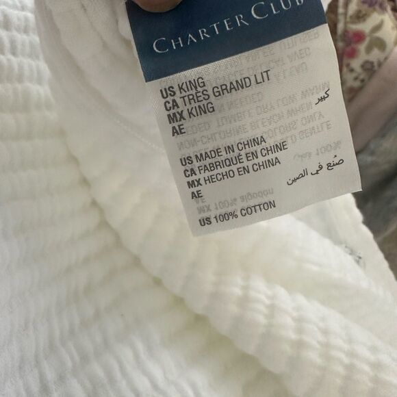 Charter Club King Waffle Knit Pillow Covers (2) - Picture 5 of 6